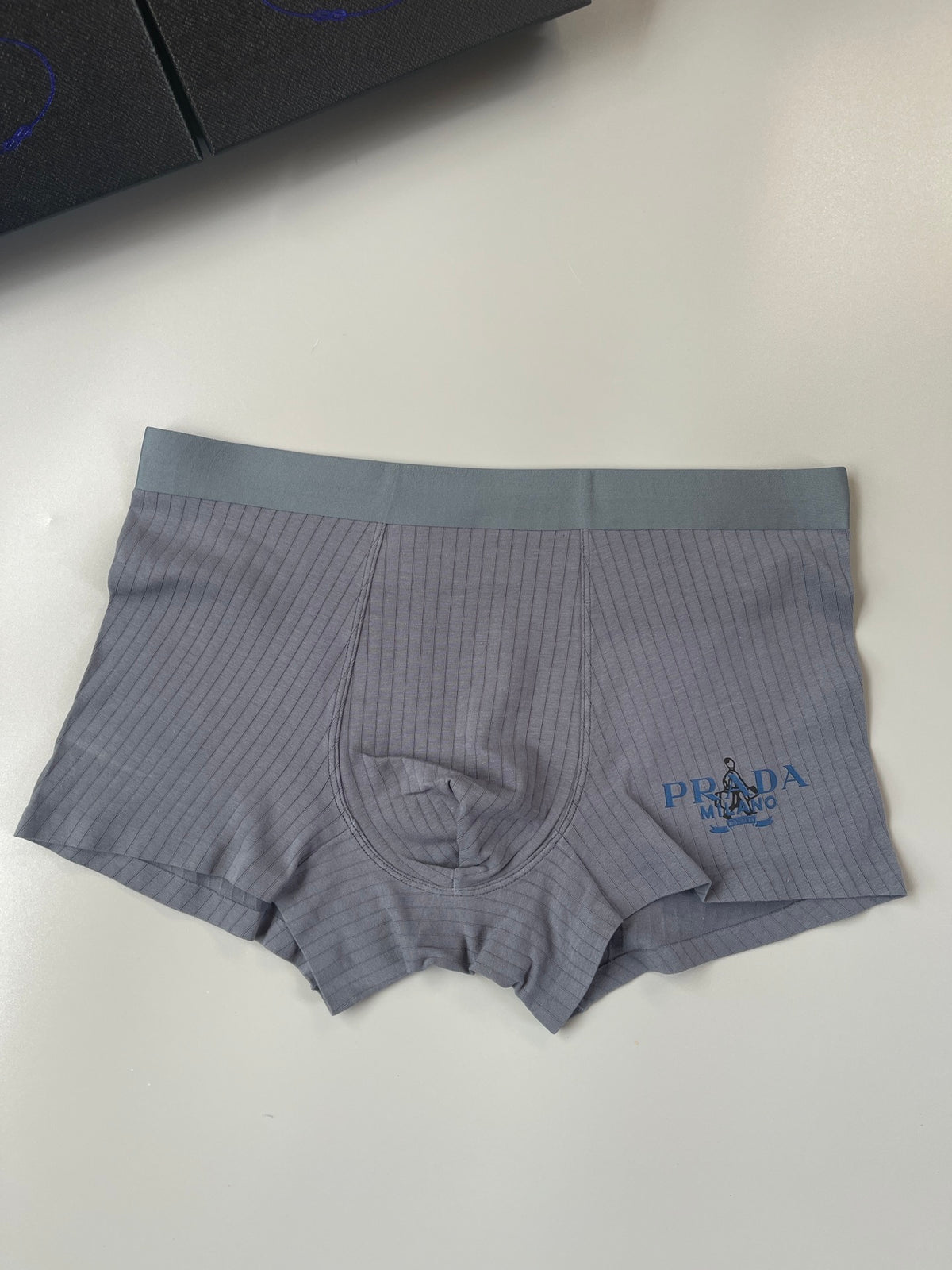 Prada Yellow Grey Green Line Motif Boxer Briefs, image 6
