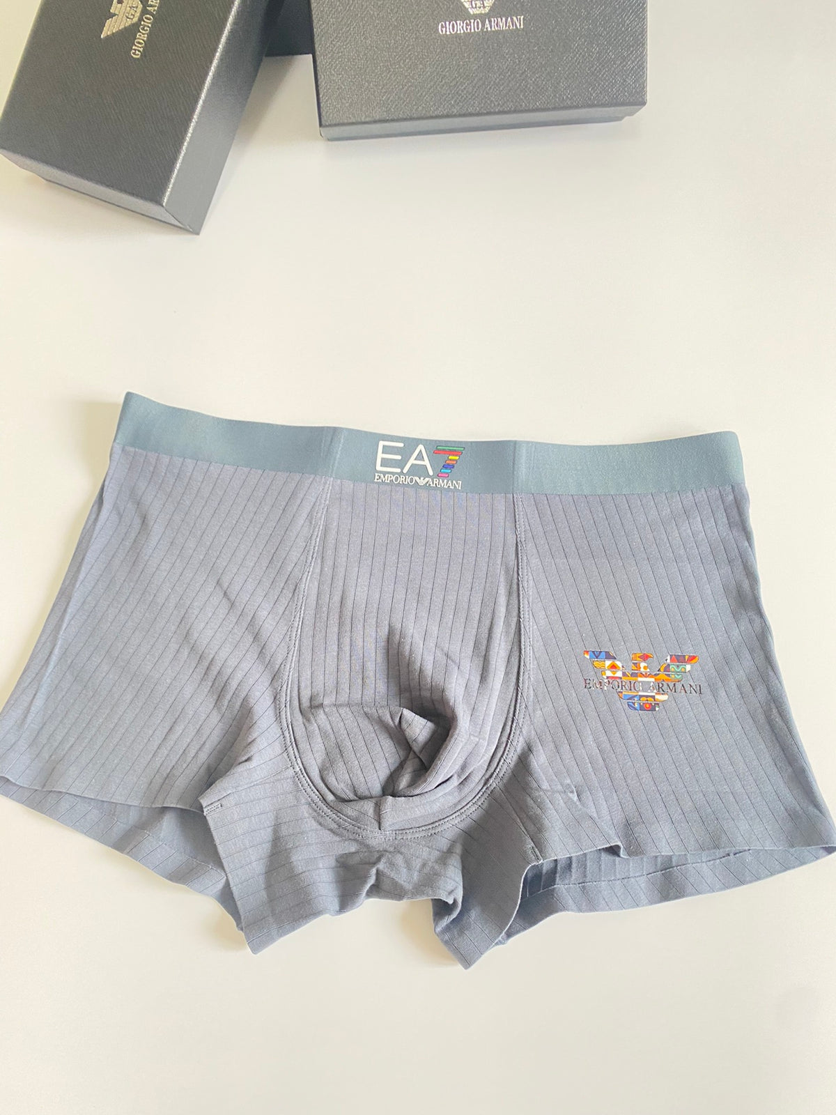 Emporio Armani White Mint Grey Small Wing Boxer Briefs, image 7