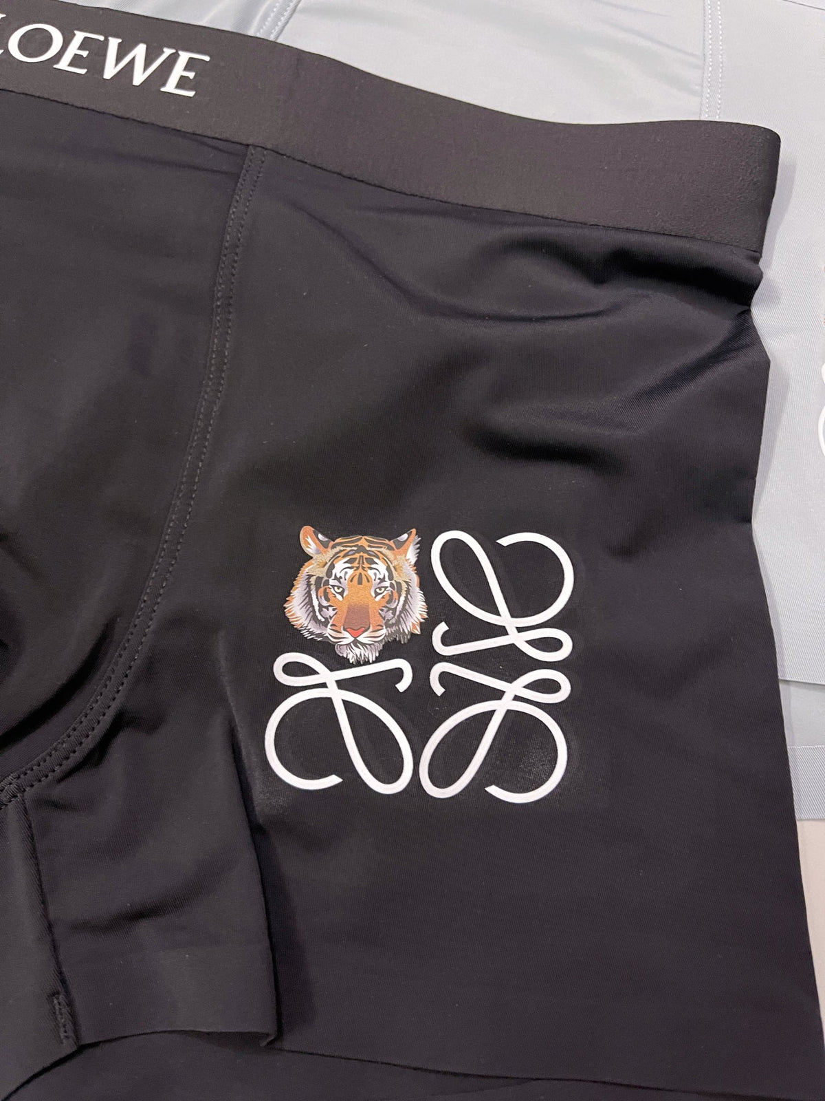 Loewe Black Blue Grey White Anagram Boxer Briefs, image 5