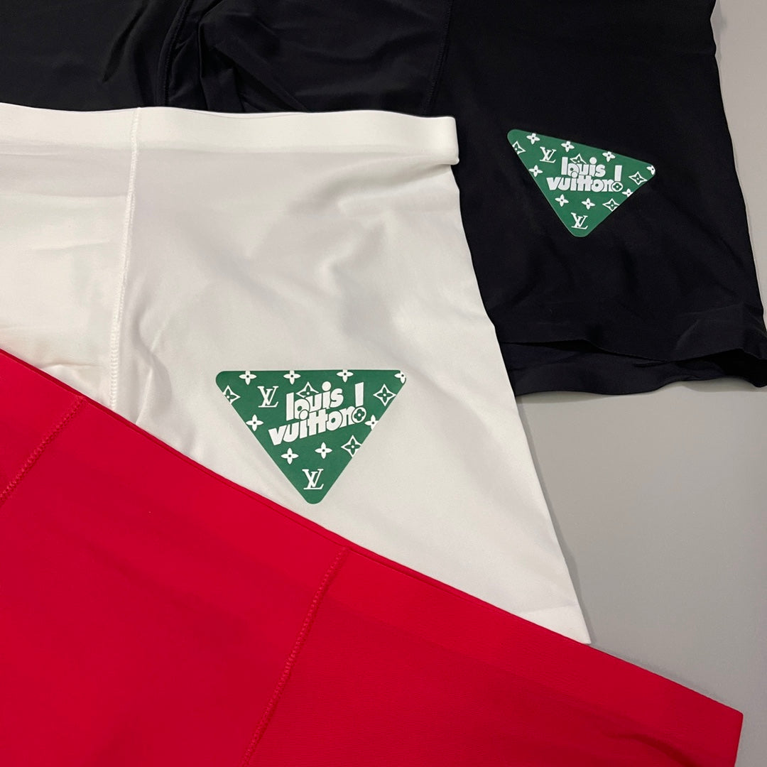 Prada Red White Black Triangle Patch Boxer Briefs, image 6