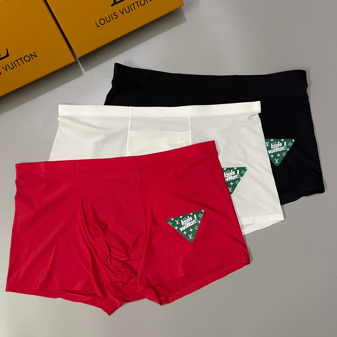 Prada Red White Black Triangle Patch Boxer Briefs, image 7