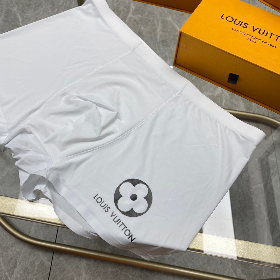 Gucci Grey Black Cream Large Double Letters Boxer Briefs, image 5
