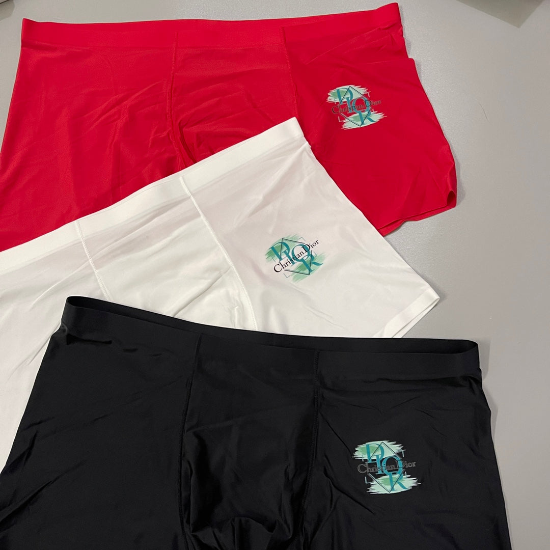 Dior Red Cream Black Small Bee Boxer Briefs, image 3
