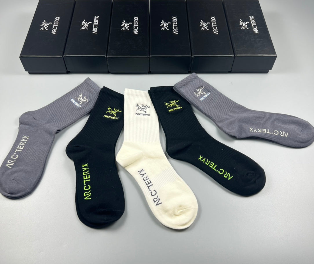 Arc'teryx Neutral Small Coloured Bird Crew Socks, image 12