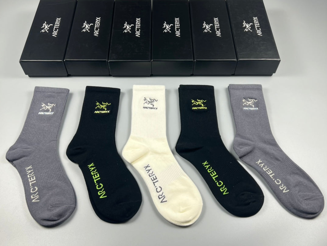 Arc'teryx Neutral Small Coloured Bird Crew Socks, image 10