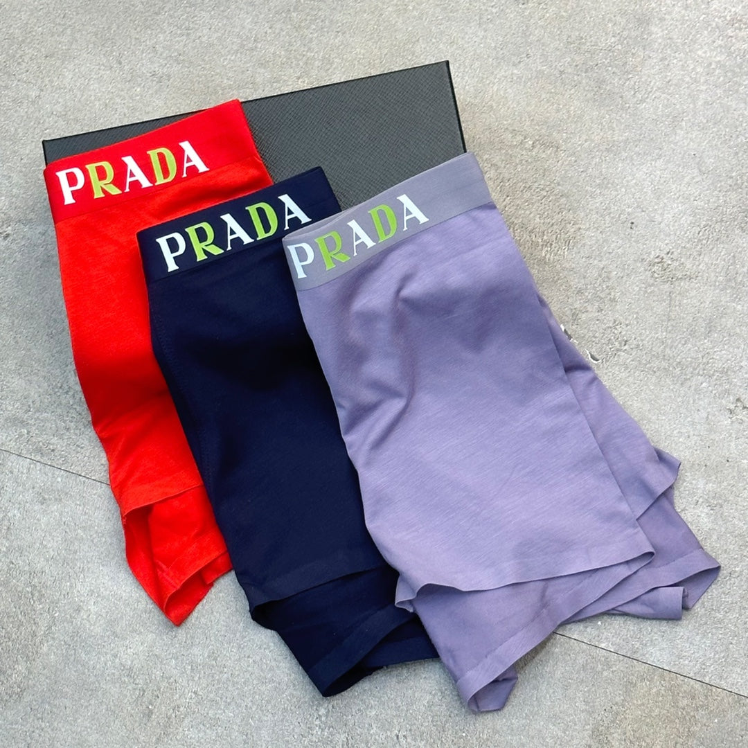 Prada Purple Navy Bright Red Waist Boxer Briefs, image 8
