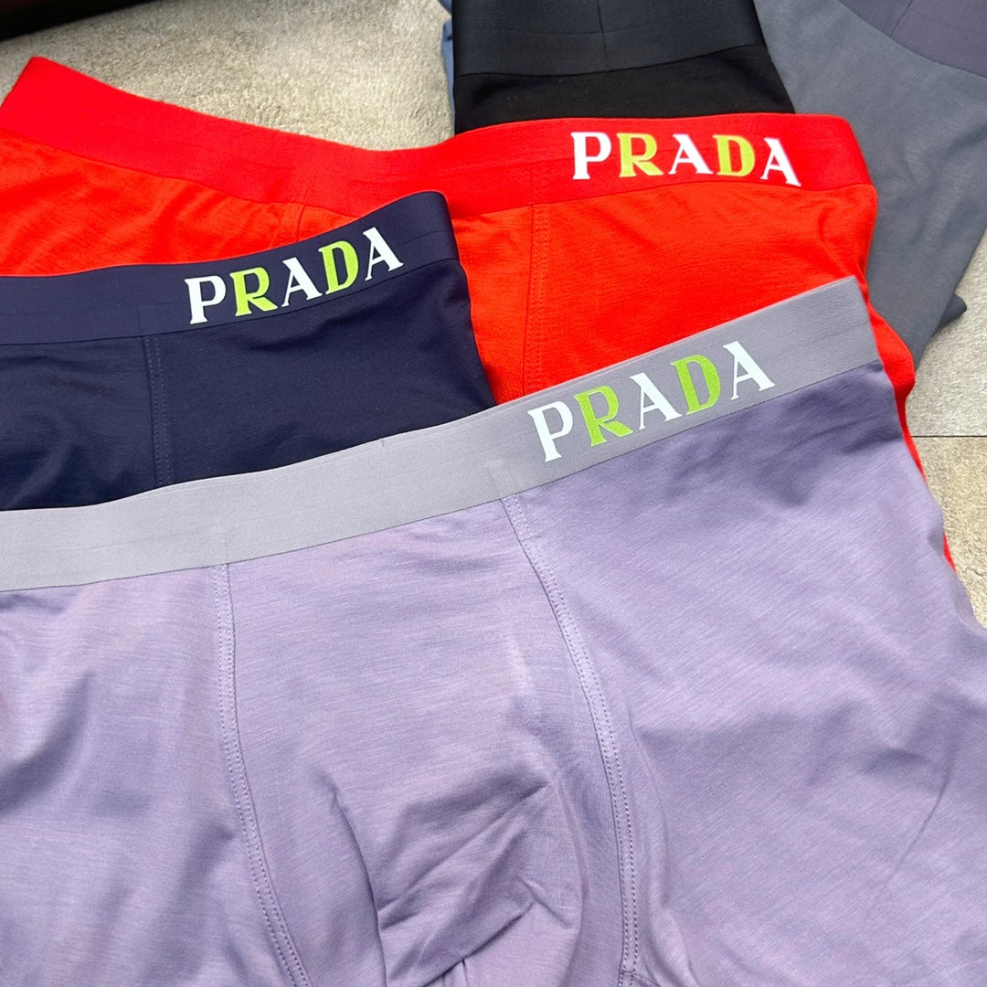 Prada Purple Navy Bright Red Waist Boxer Briefs, image 2