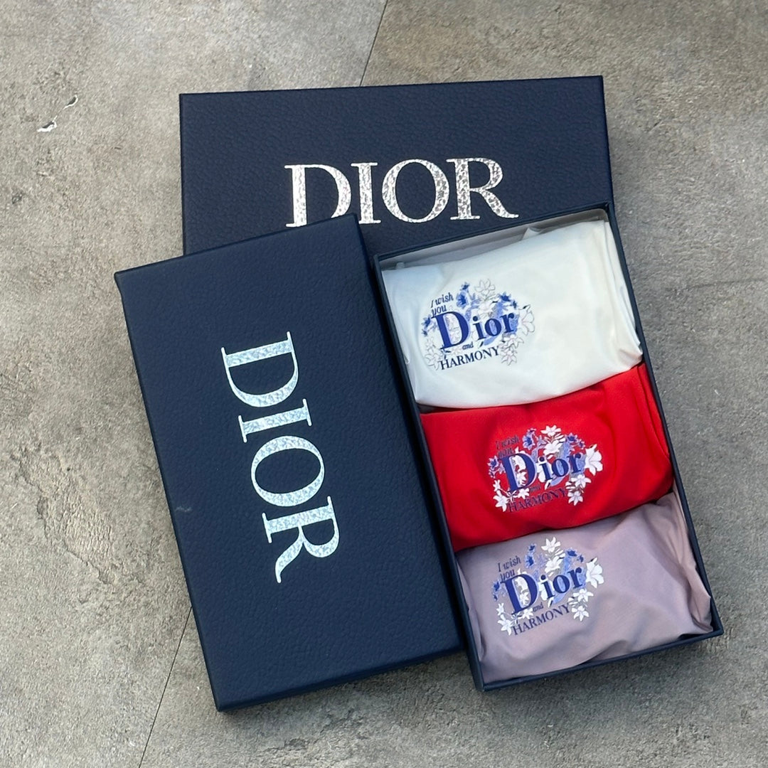 Dior Red Grey White Small Front Letters Boxer Briefs, image 9