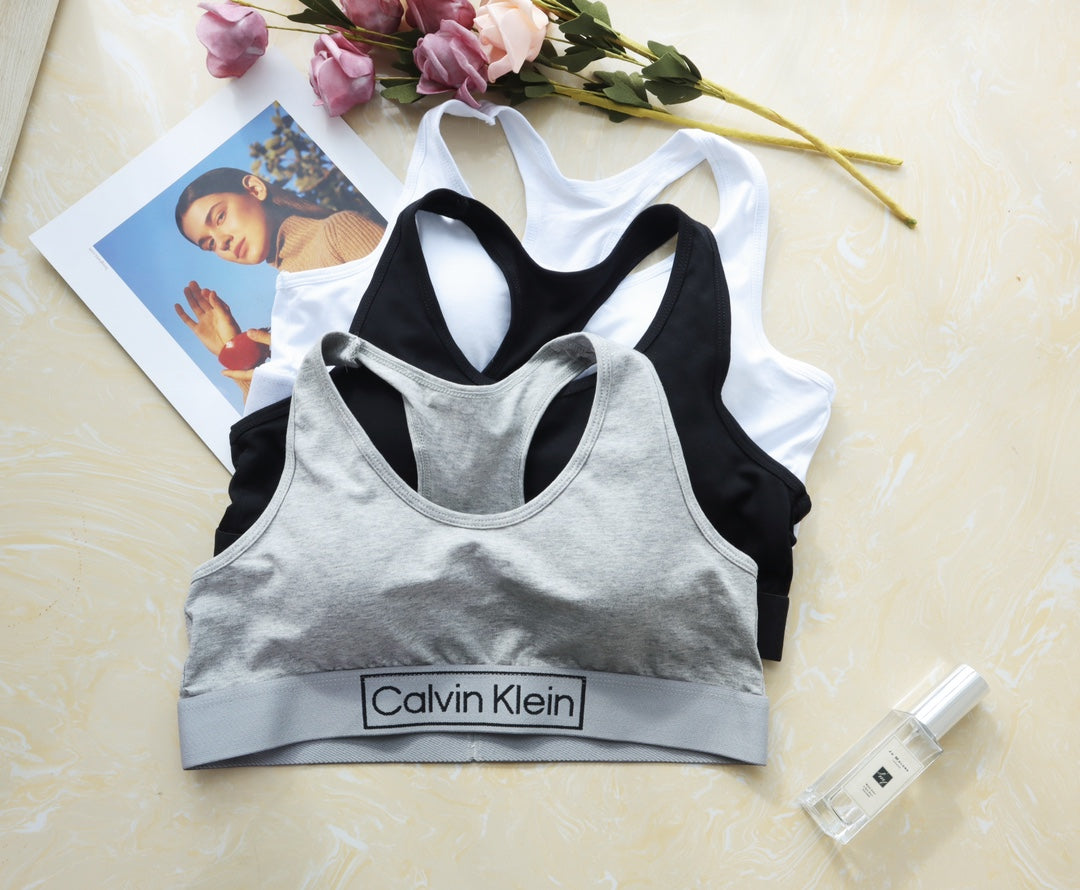 Calvin Klein White Triangle Hanging Set Bralette and Brief Set, image 3