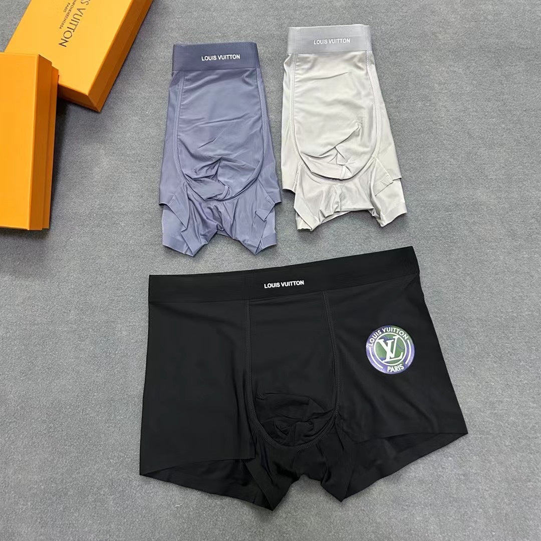 Louis Vuitton Black Cream Grey Small Colour Patch Boxer Briefs, image 6