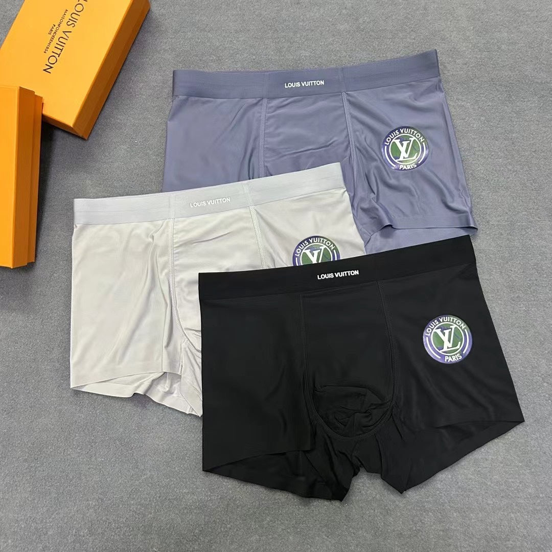 Louis Vuitton Black Cream Grey Small Colour Patch Boxer Briefs, image 1