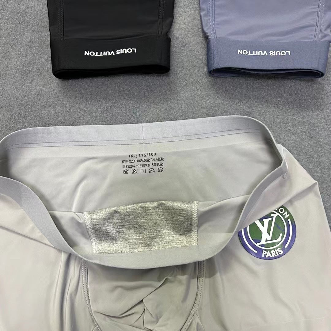 Louis Vuitton Black Cream Grey Small Colour Patch Boxer Briefs, image 9
