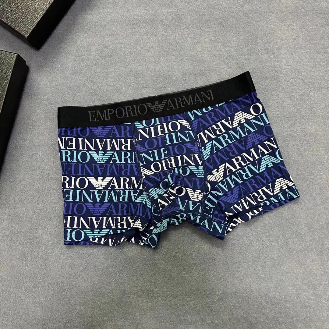 Emporio Armani Allover Multicolour Letter Print Boxer Briefs, image 17