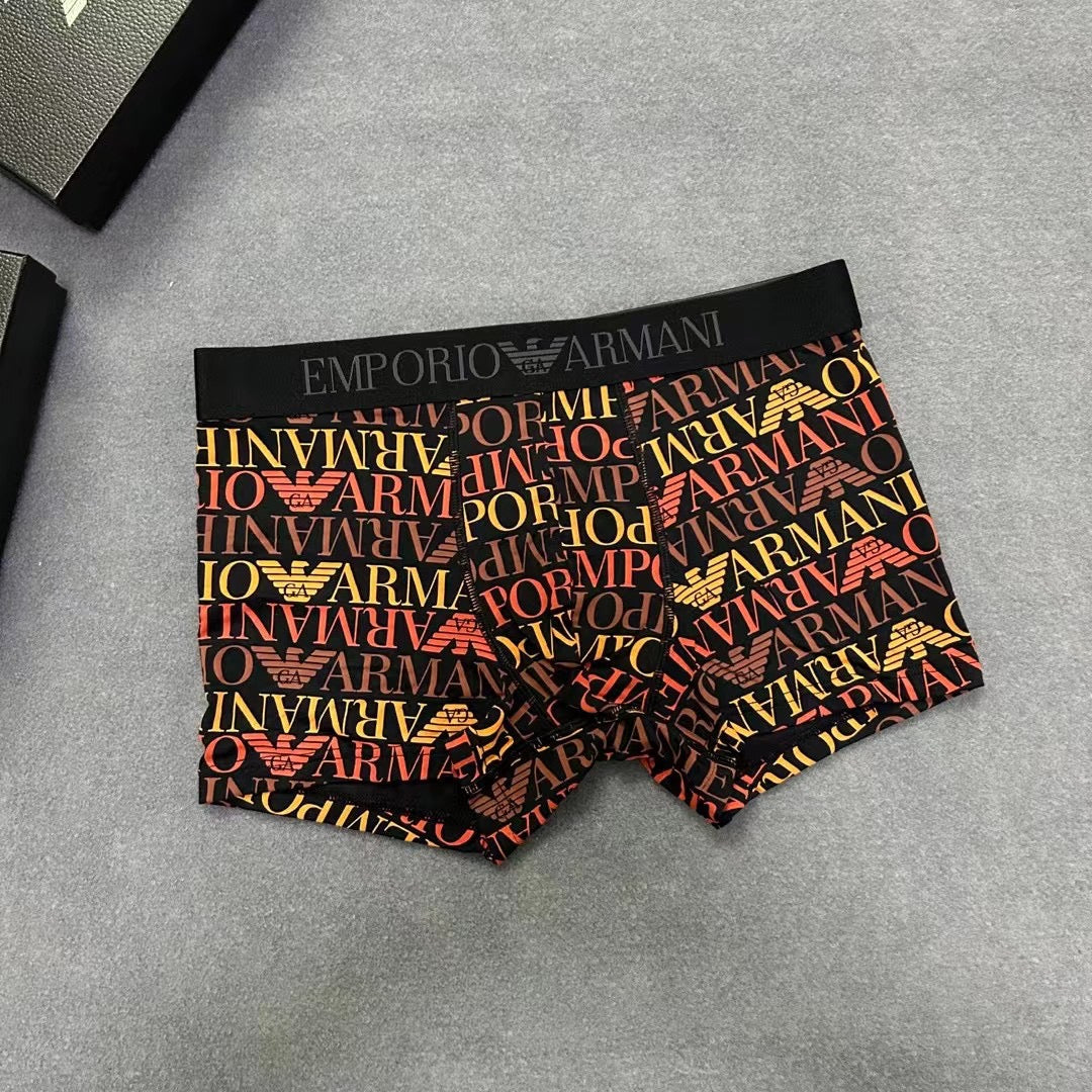 Emporio Armani Allover Multicolour Letter Print Boxer Briefs, image 18