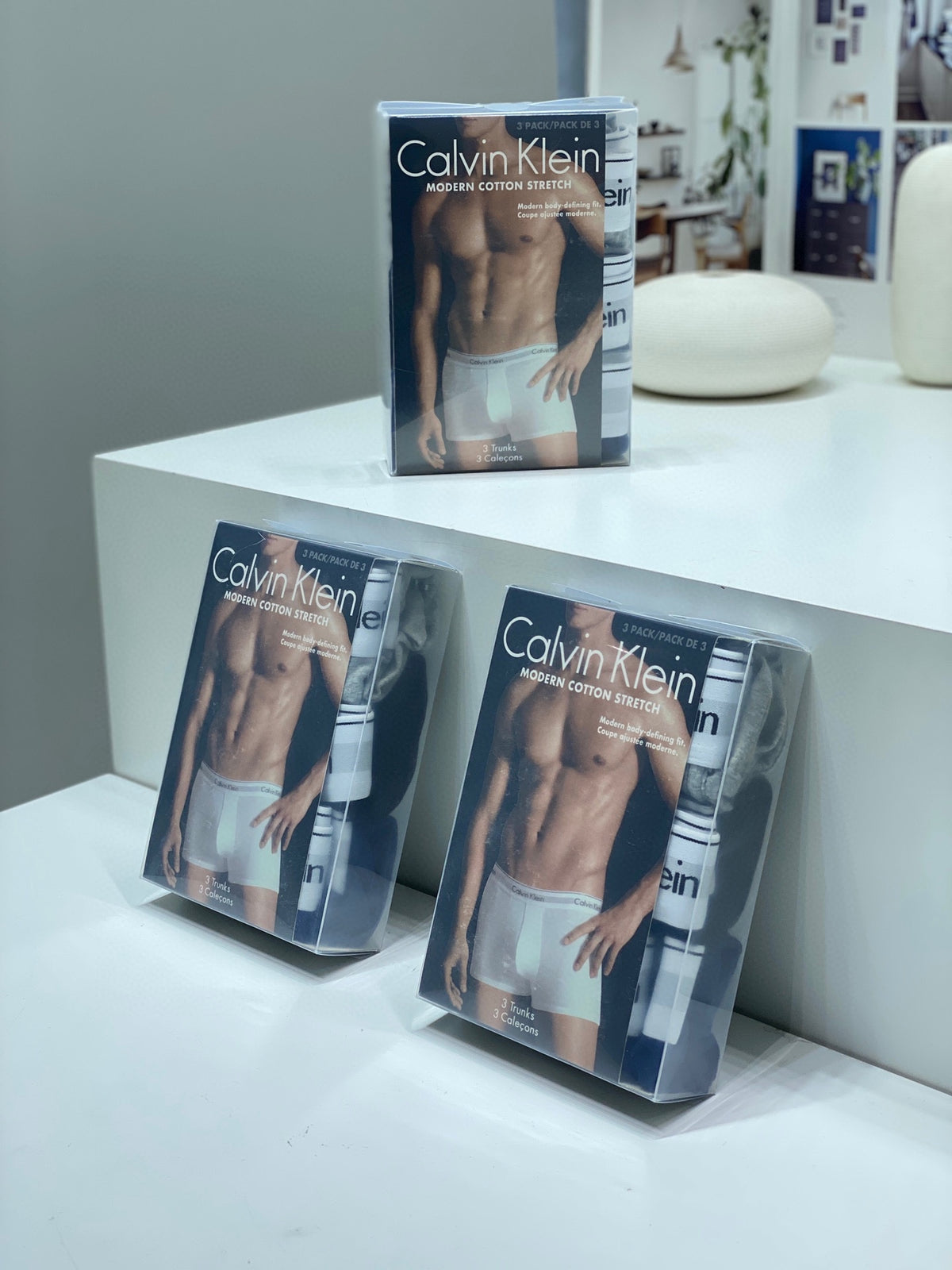 Calvin Klein Dark Model Packaging Display Boxer Briefs, image 1