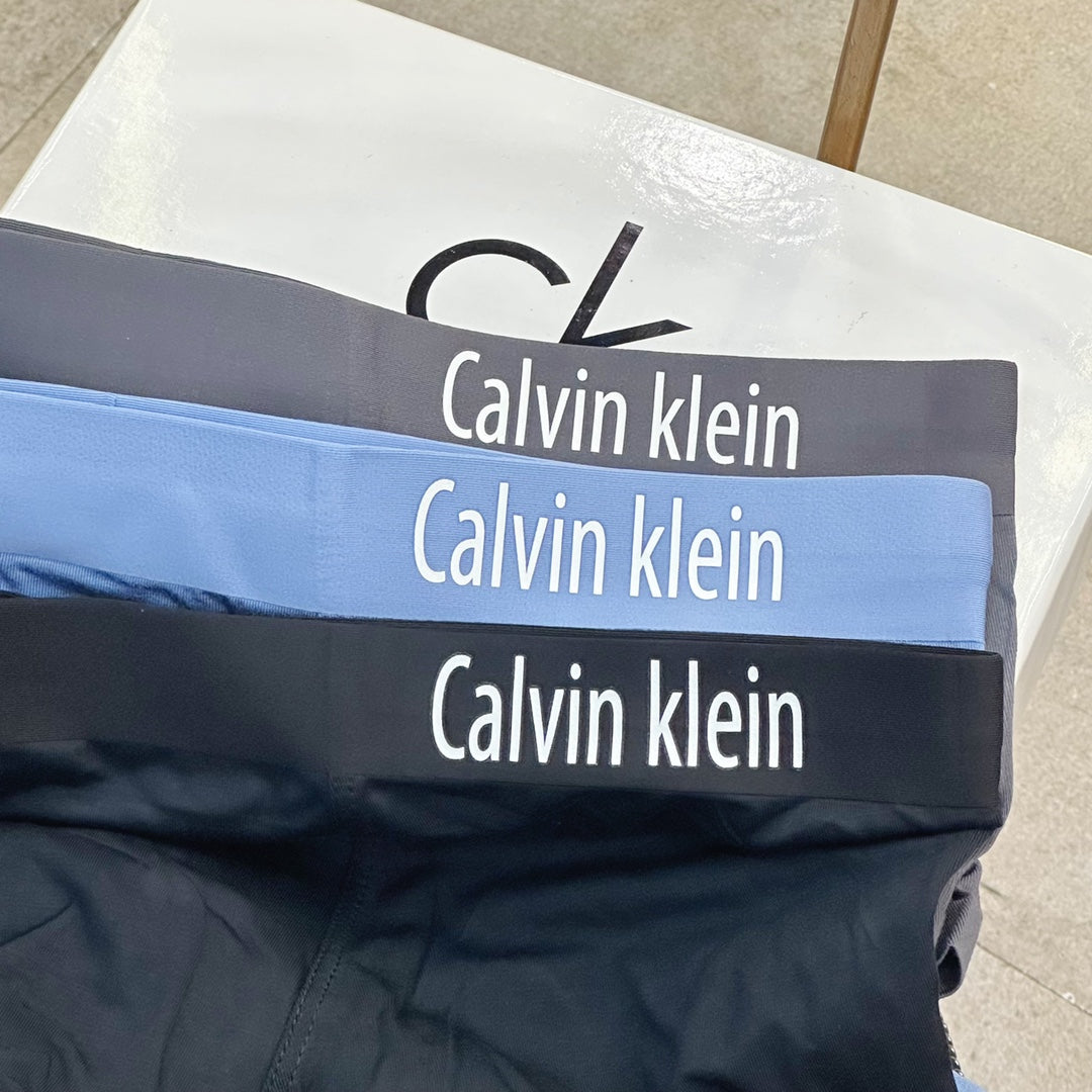 Calvin Klein Light Blue Black Waistband Boxer Briefs, image 7
