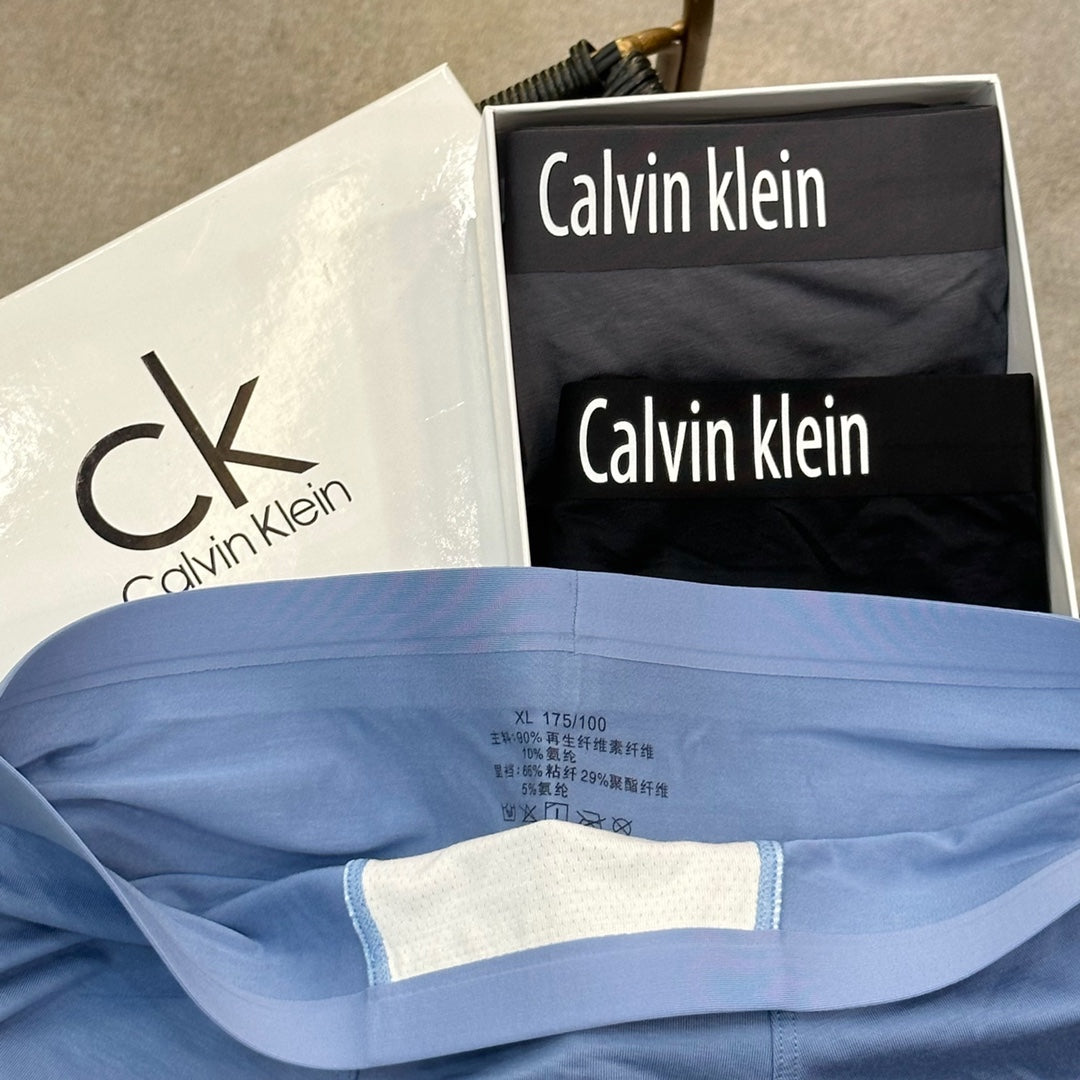 Calvin Klein Light Blue Black Waistband Boxer Briefs, image 9