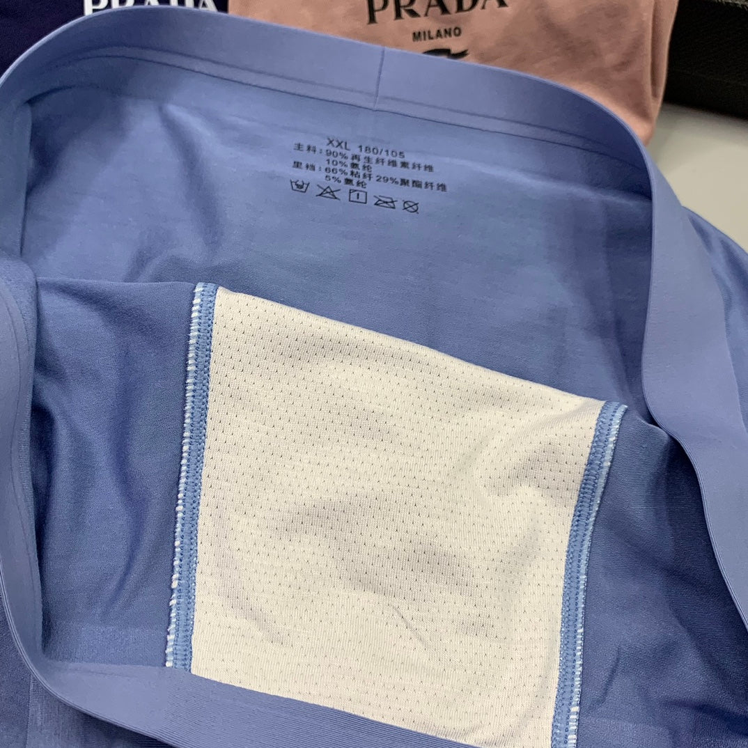 Prada Lavender Peach Navy Small Text Boxer Briefs, image 8
