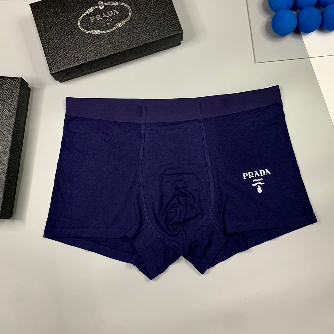 Prada Lavender Peach Navy Small Text Boxer Briefs, image 3