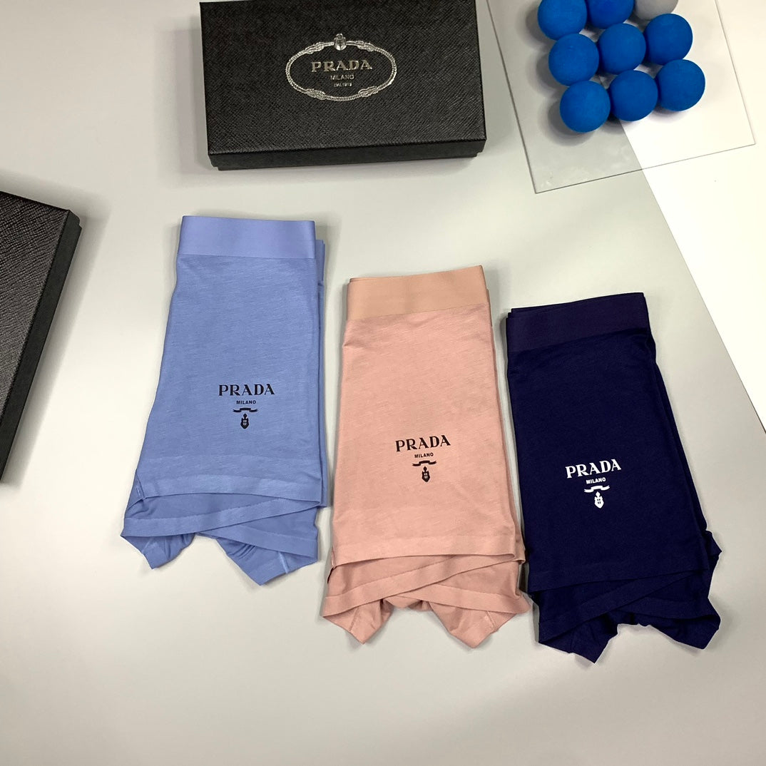 Prada Lavender Peach Navy Small Text Boxer Briefs, image 6