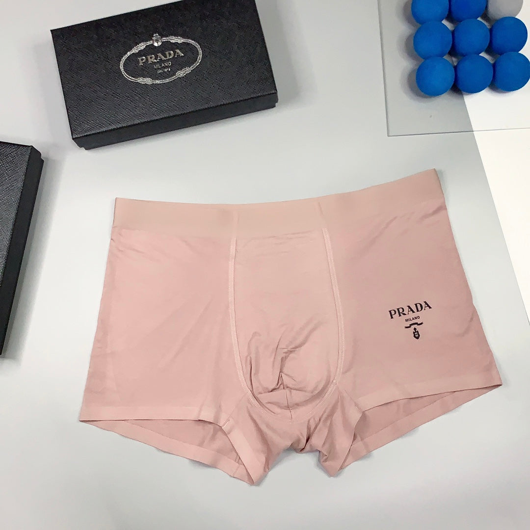 Prada Lavender Peach Navy Small Text Boxer Briefs, image 5