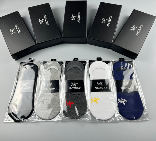 Arc'teryx Neutral Packaged Bird Marks No-Show Socks, image 1