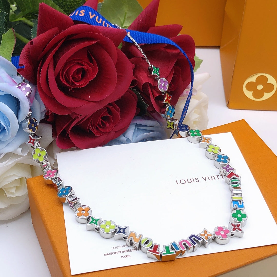 Louis Vuitton Letter Necklace – Style 24 - image 4