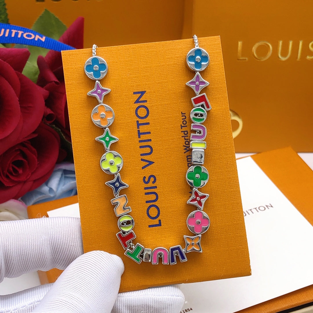Louis Vuitton Letter Necklace – Style 24 - image 1