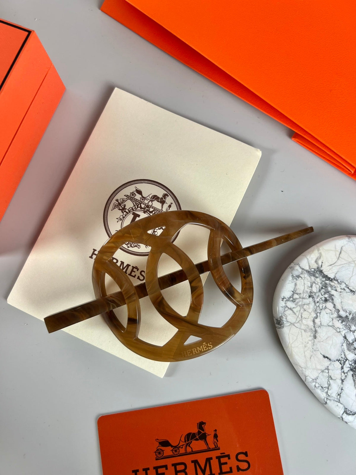 Hermès Brown Hair Stick – Style 02 - image 4