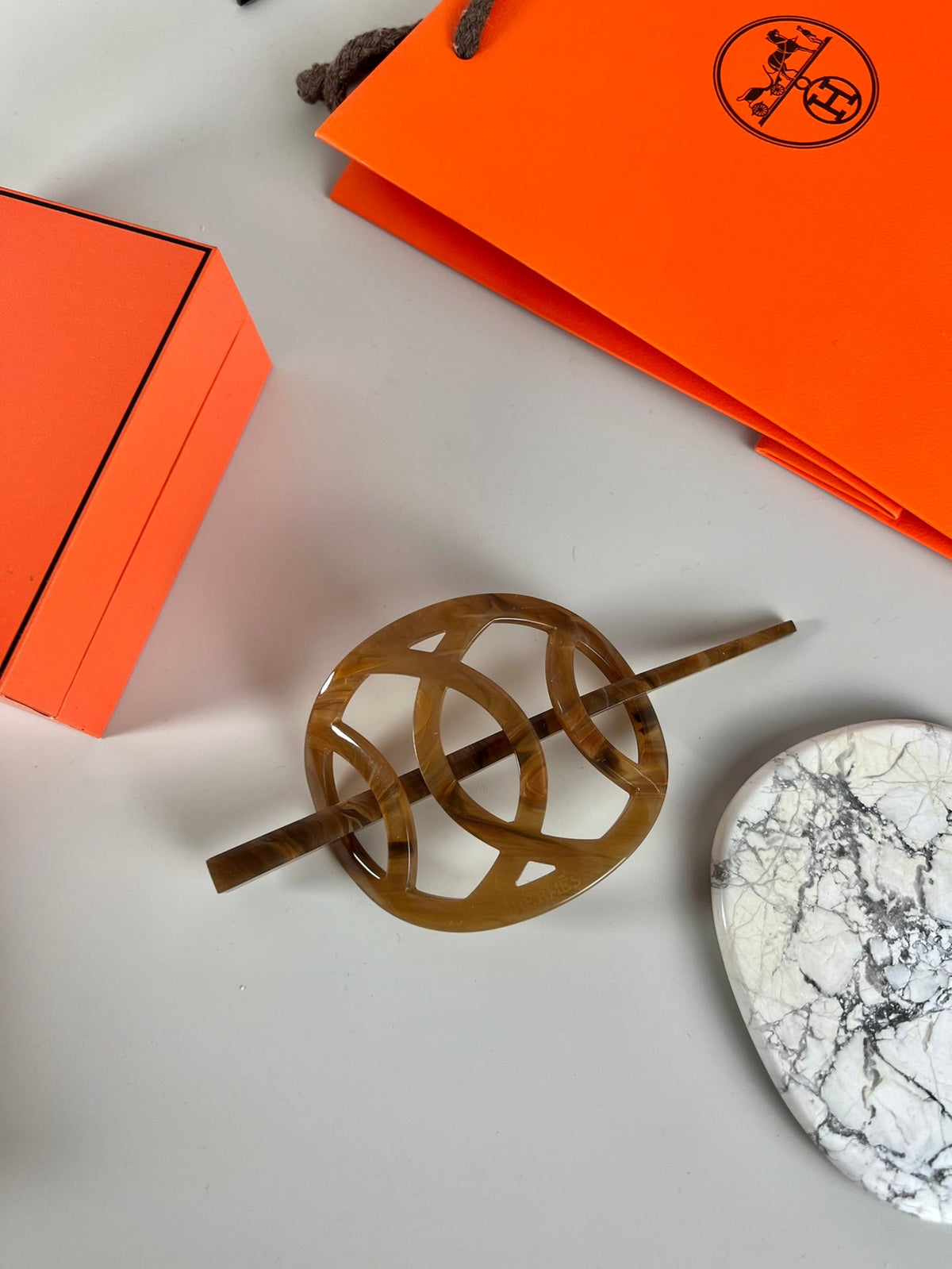 Hermès Brown Hair Stick – Style 02 - image 1