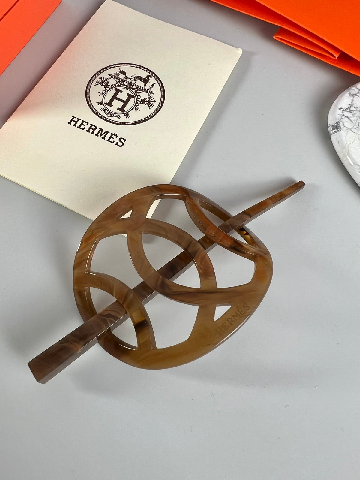 Hermès Brown Hair Stick – Style 02 - image 3