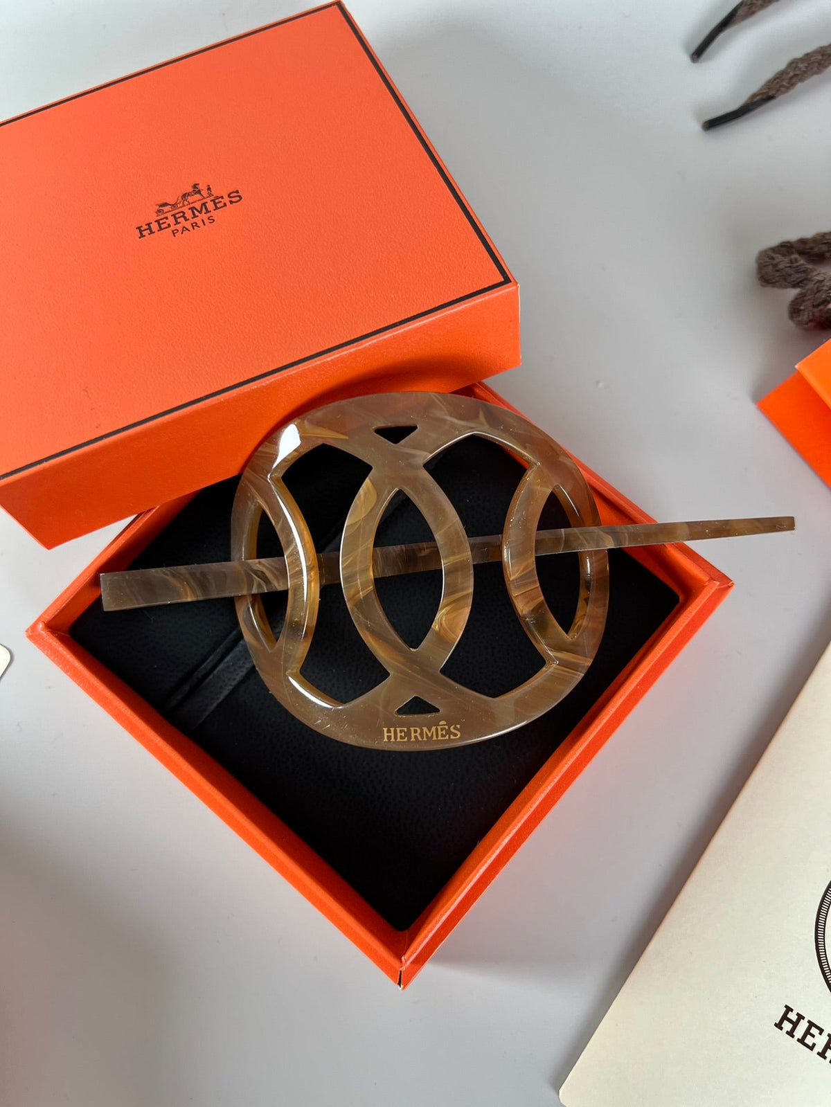 Hermès Brown Hair Stick – Style 02 - image 5