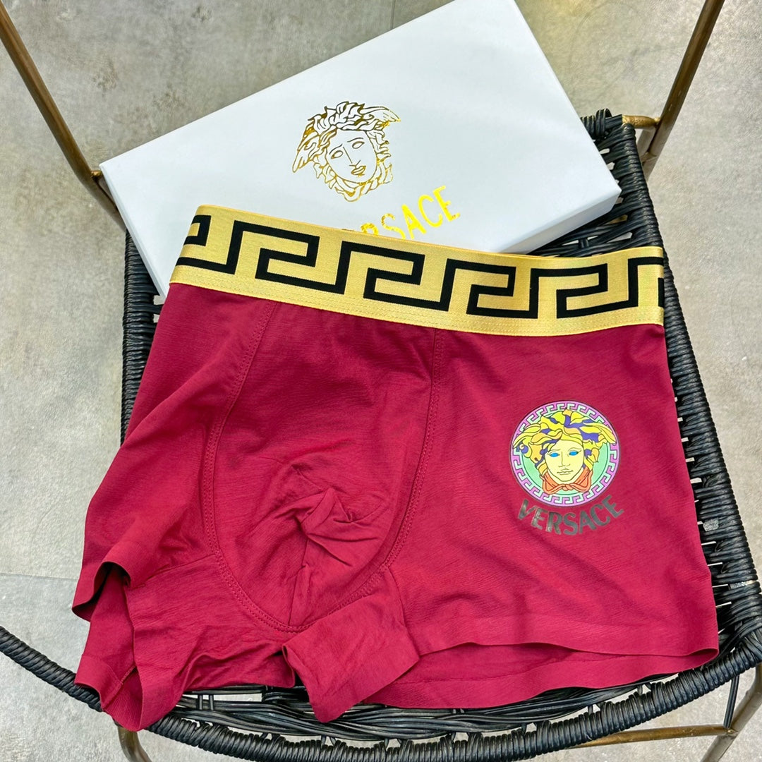 Versace Blue Red Green Broad Key Bands Boxer Briefs, image 7