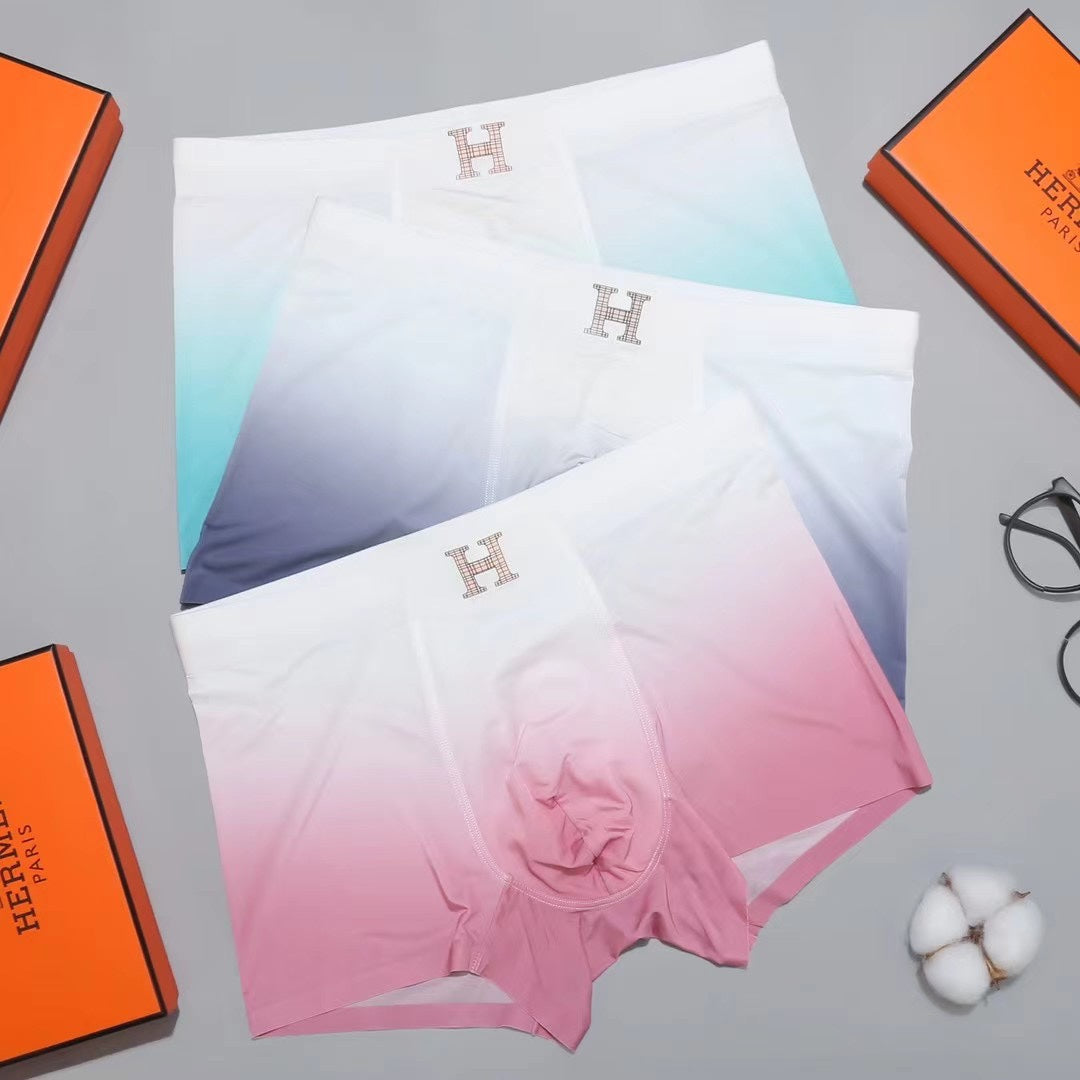 Hermès Pastel Pink Blue Gradient Boxer Briefs, image 1