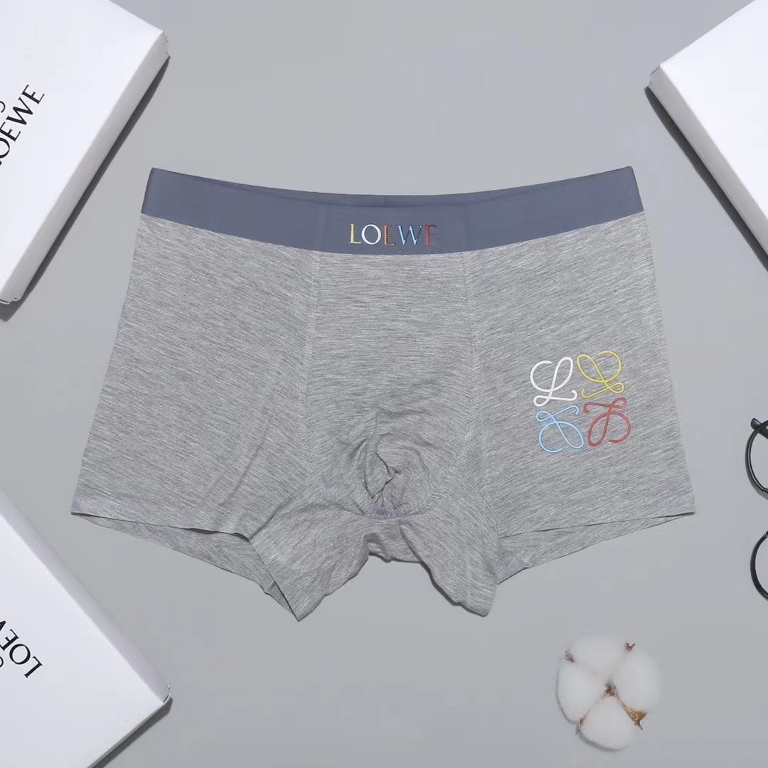 Loewe Grey Burgundy Blue Small Multicolour Anagram Boxer Briefs, image 7