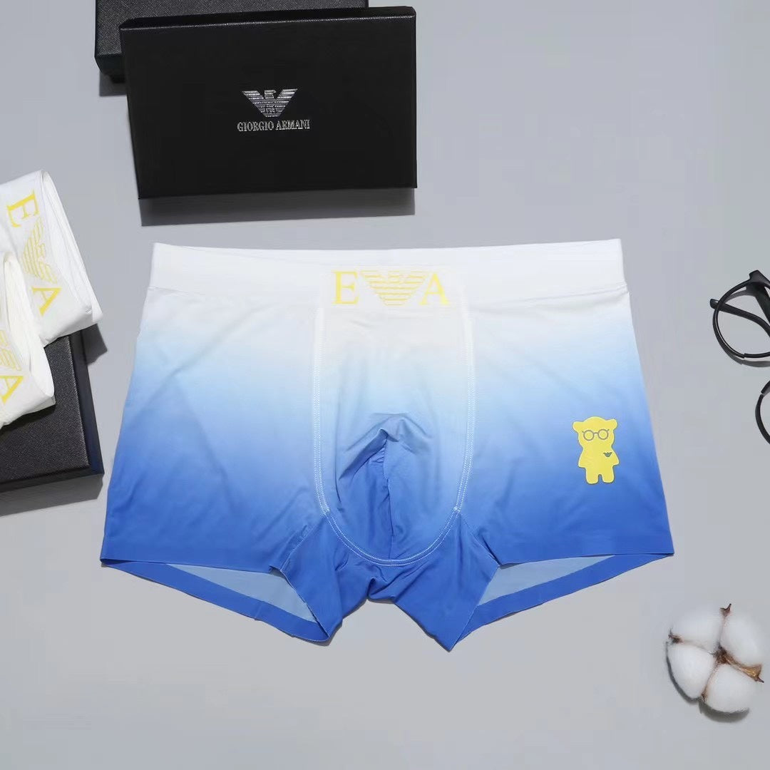 Emporio Armani Soft Blue Gradient Panels Boxer Briefs, image 7