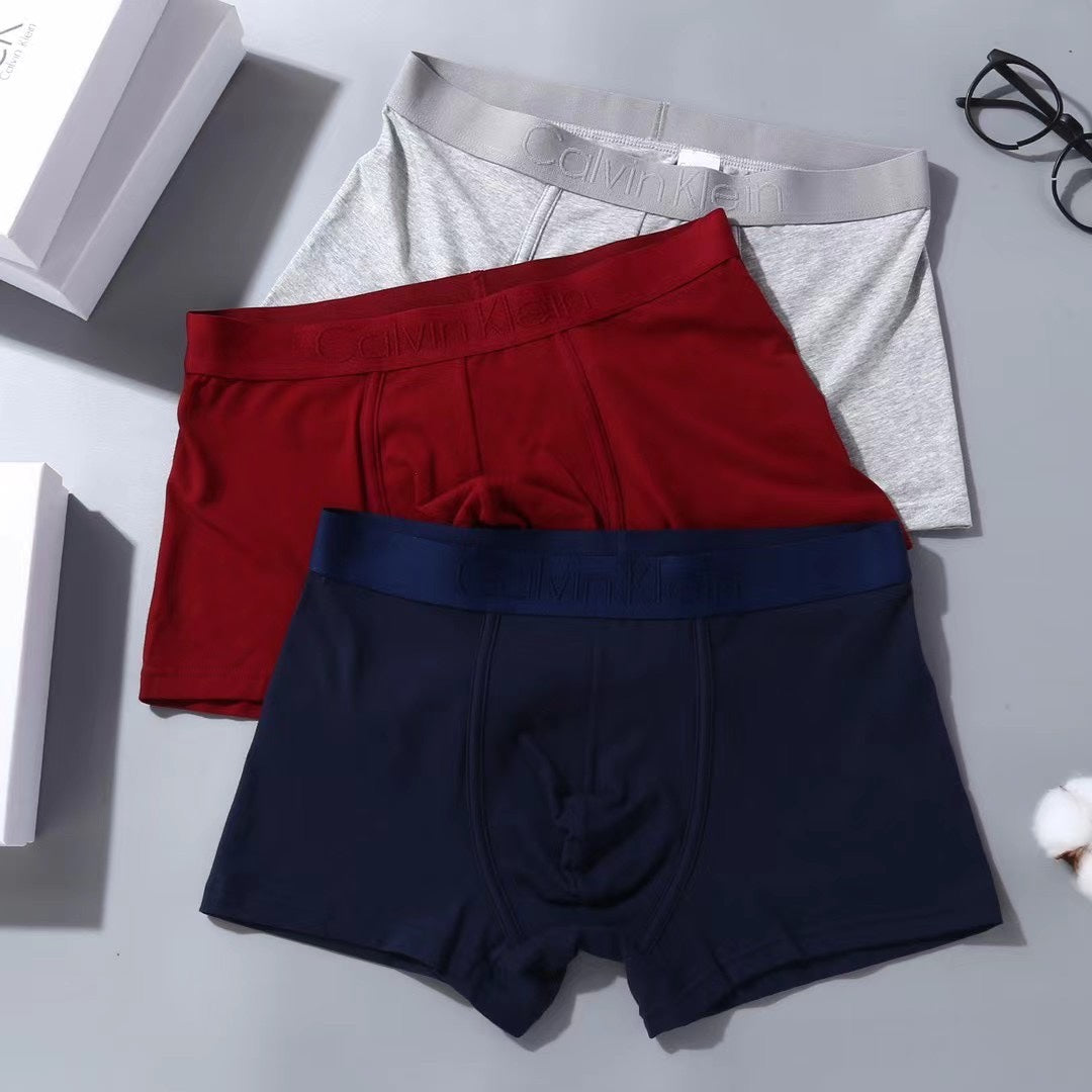 Calvin Klein Navy Red White Waistband Boxer Briefs, image 3