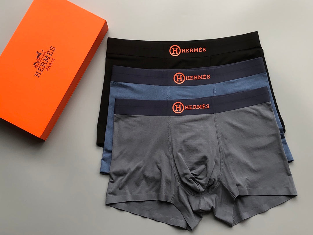 Hermès Boxed Dark Circular H Marks Boxer Briefs, image 6