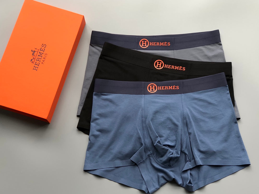 Hermès Boxed Dark Circular H Marks Boxer Briefs, image 8