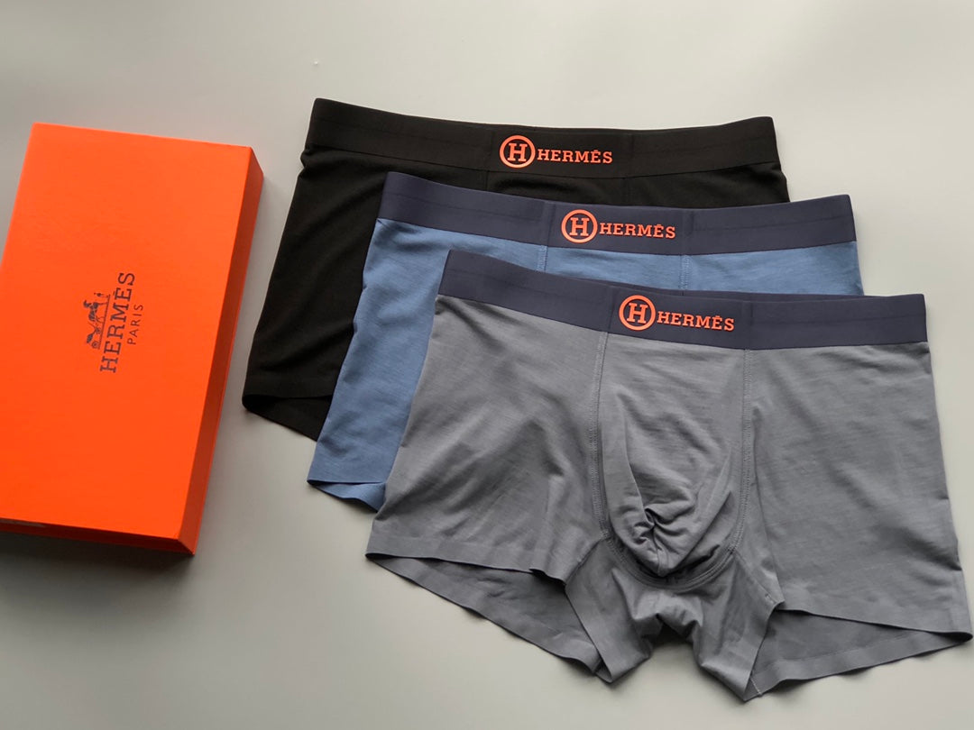 Hermès Boxed Dark Circular H Marks Boxer Briefs, image 7