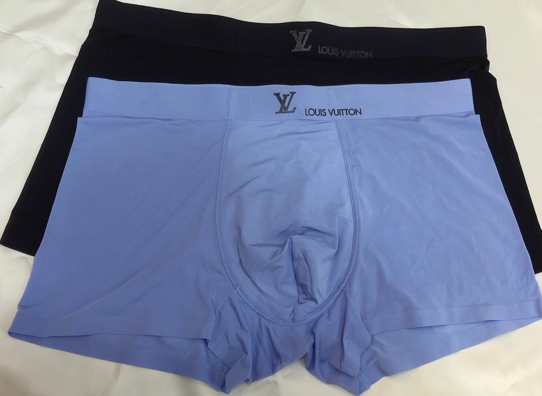 Louis Vuitton Blue Grey Black Small Waist Mark Boxer Briefs, image 2