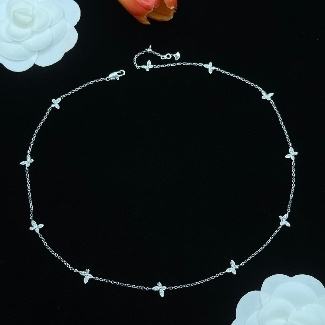 Graff Star Station Chain necklace in Silver Tone, detail view 15