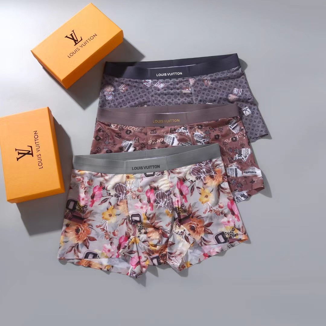 Louis Vuitton Multicolour Dense Floral Print Boxer Briefs, image 3