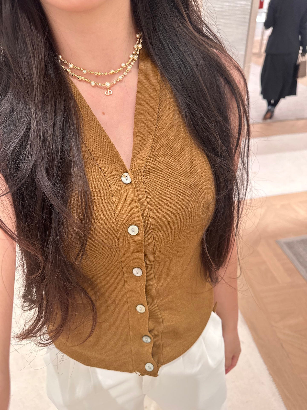 Louis Vuitton Pearl Crystal Double-Layer Necklace - image 7