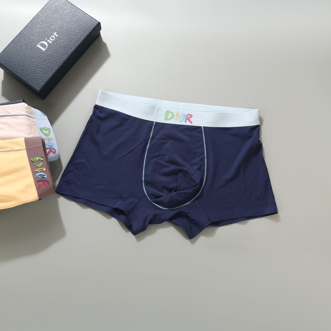 Dior Navy Pale Colour Waist Assortment Boxer Briefs, image 7