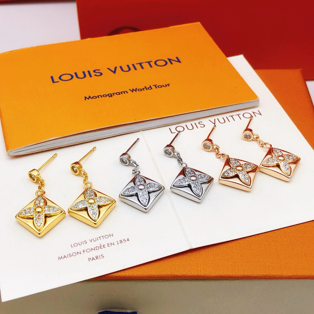 Louis Vuitton Tassel Silver-Tone Stud Earrings – Style 02 - image 6