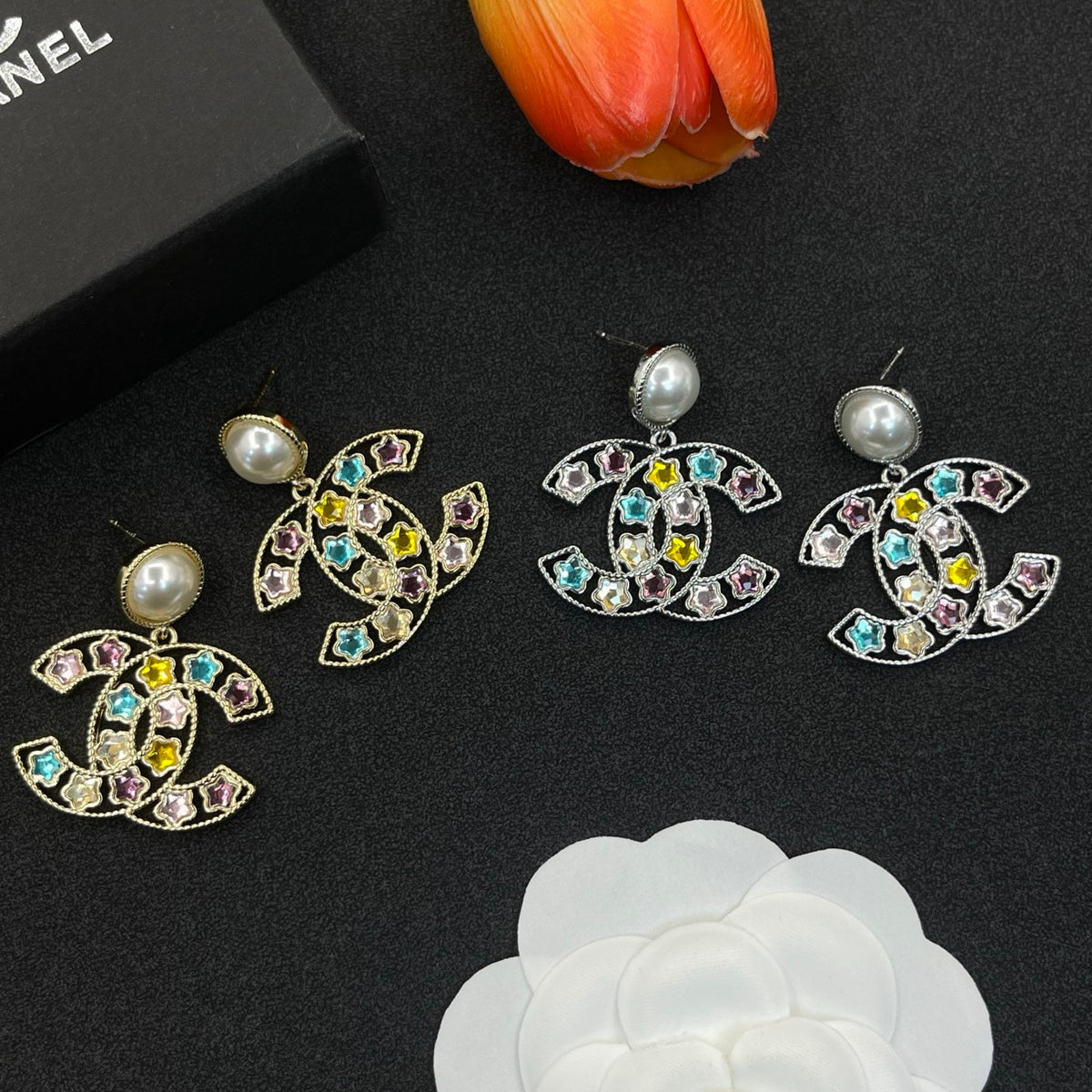 Chanel style earrings - product photo 7
