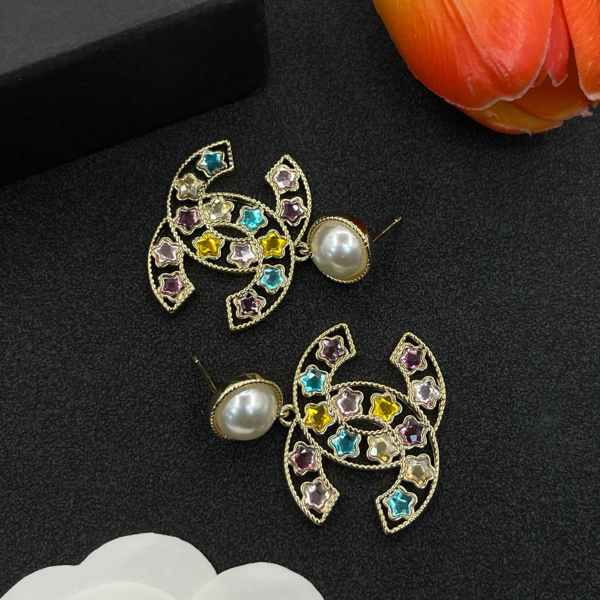 Chanel style earrings - product photo 3