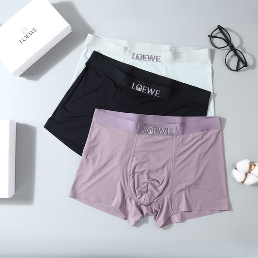 Loewe Pink White Black Wordmark Waist Boxer Briefs, image 1