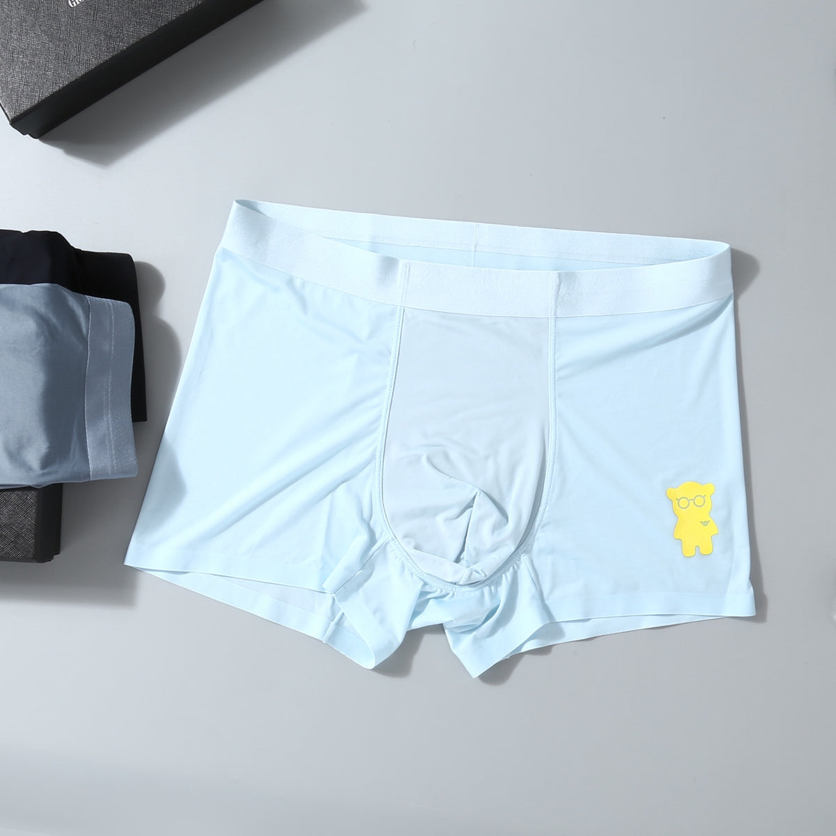 Emporio Armani Black Blue Yellow Small Emblem Boxer Briefs, image 8